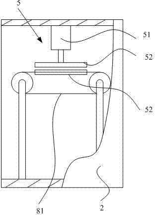 Sub-compartment vacuum insulation board continuous packaging production line and production method