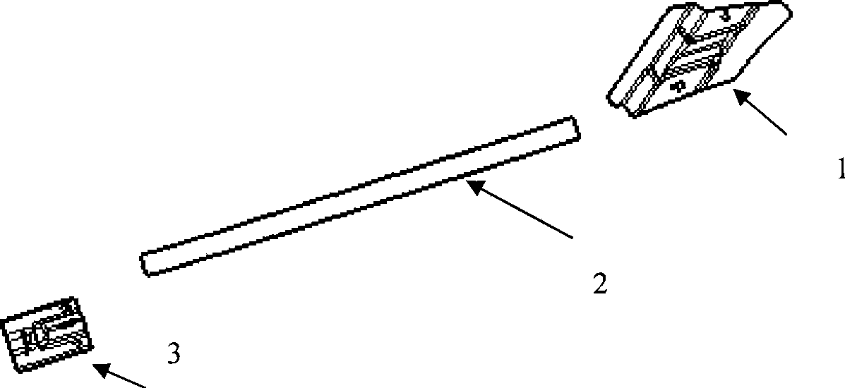 Vehicle door anti-collision rod and vehicle door using the same