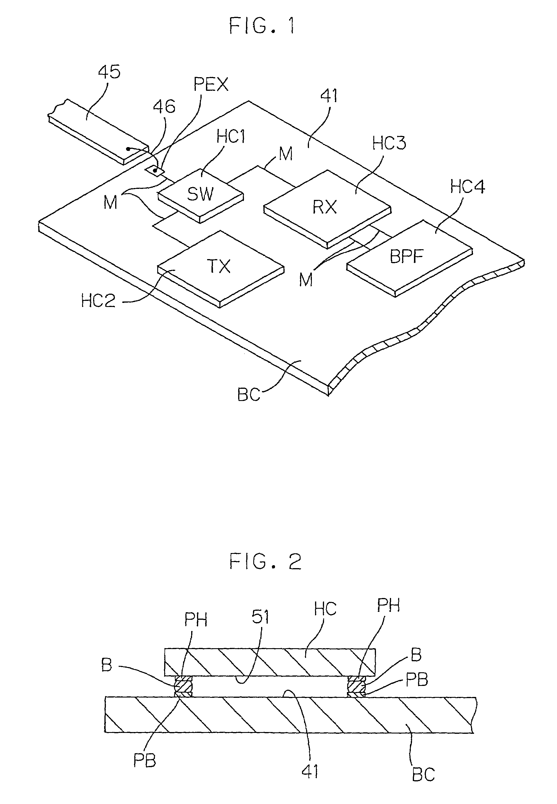 Semiconductor device for radio communication device, and radio communication device using said semiconductor device