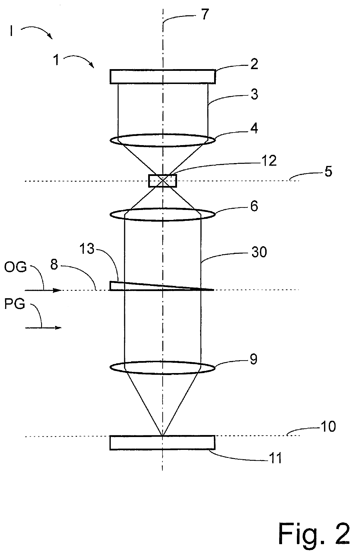 Microscopy method for determining a contrast image and microscope