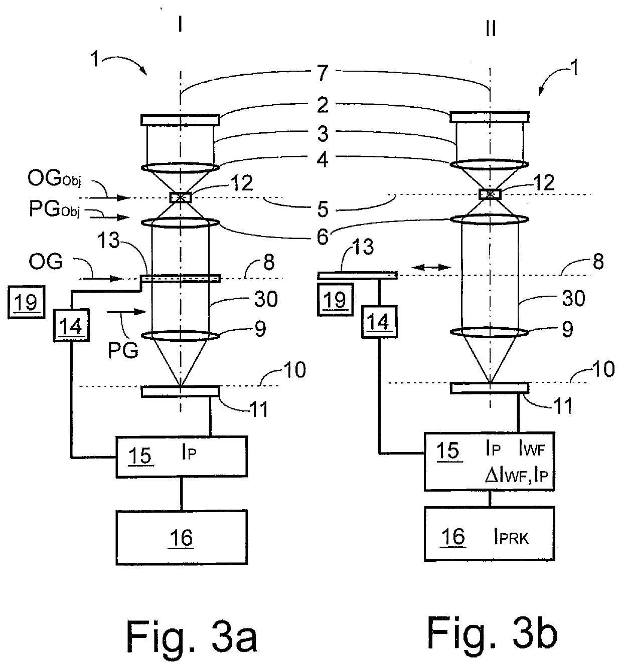 Microscopy method for determining a contrast image and microscope