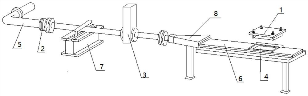 A convection cooling heat transfer test device