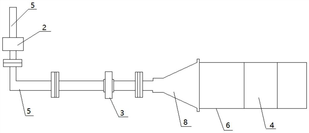 A convection cooling heat transfer test device