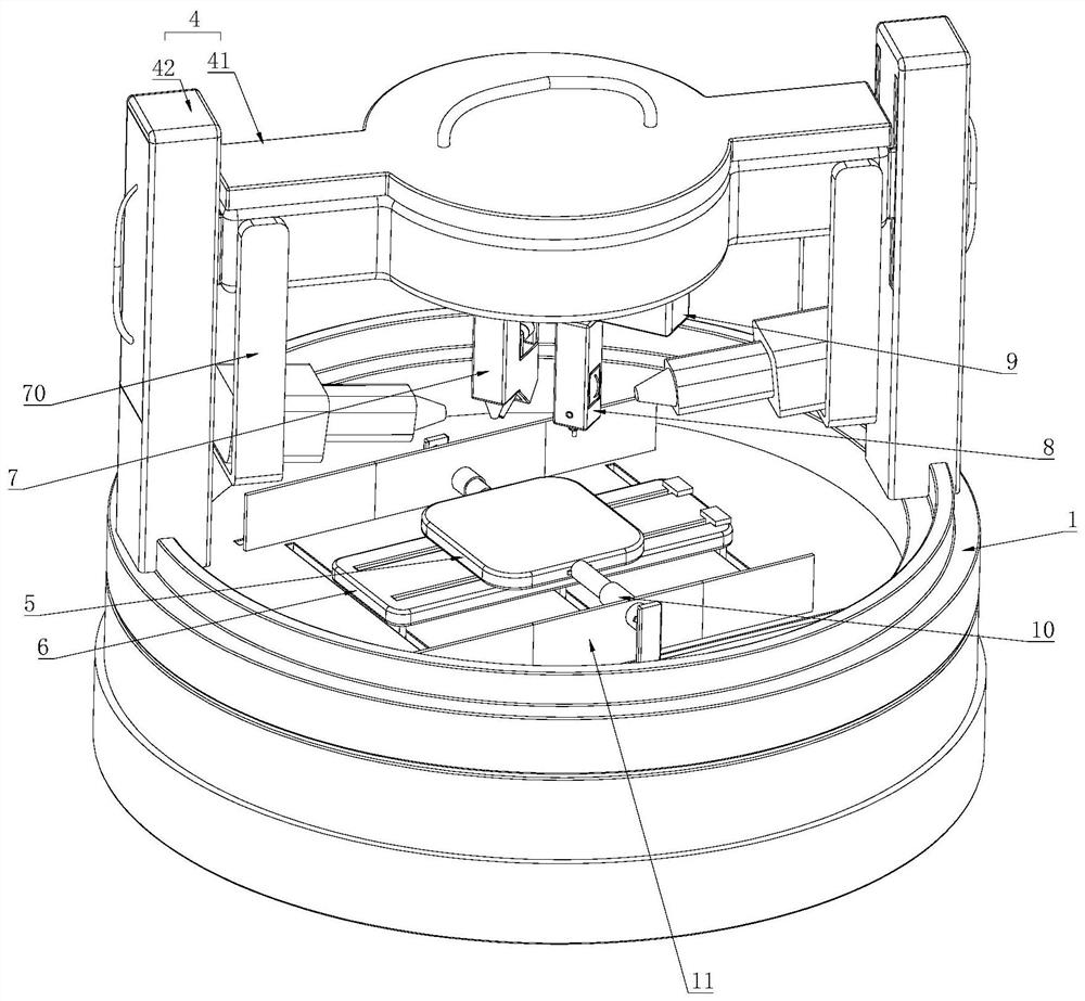 Multi-station synchronous near-net forming method and device for thin-wall shell components