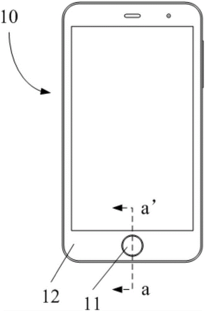 Electronic equipment with fingerprint identification function