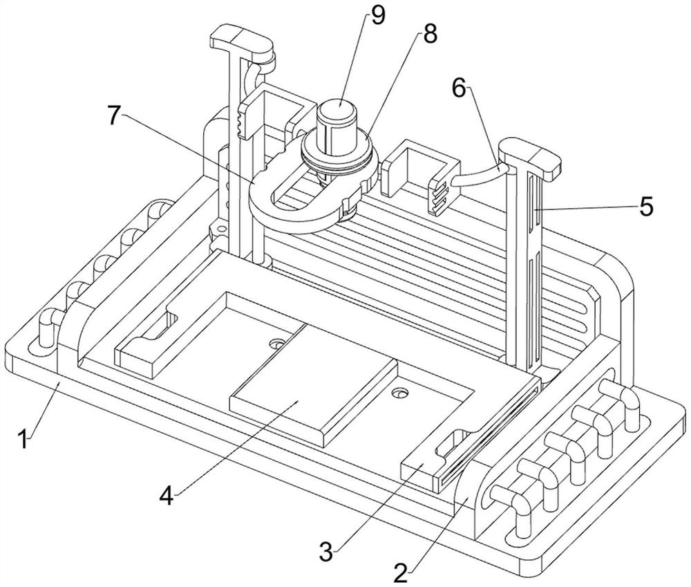 Miniature grinding device for mechanical manufacturing design