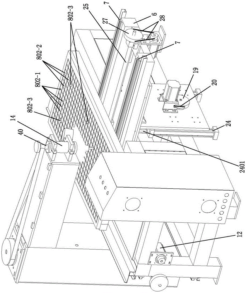 Full-automatic woodworking numerical control engraving and milling machine