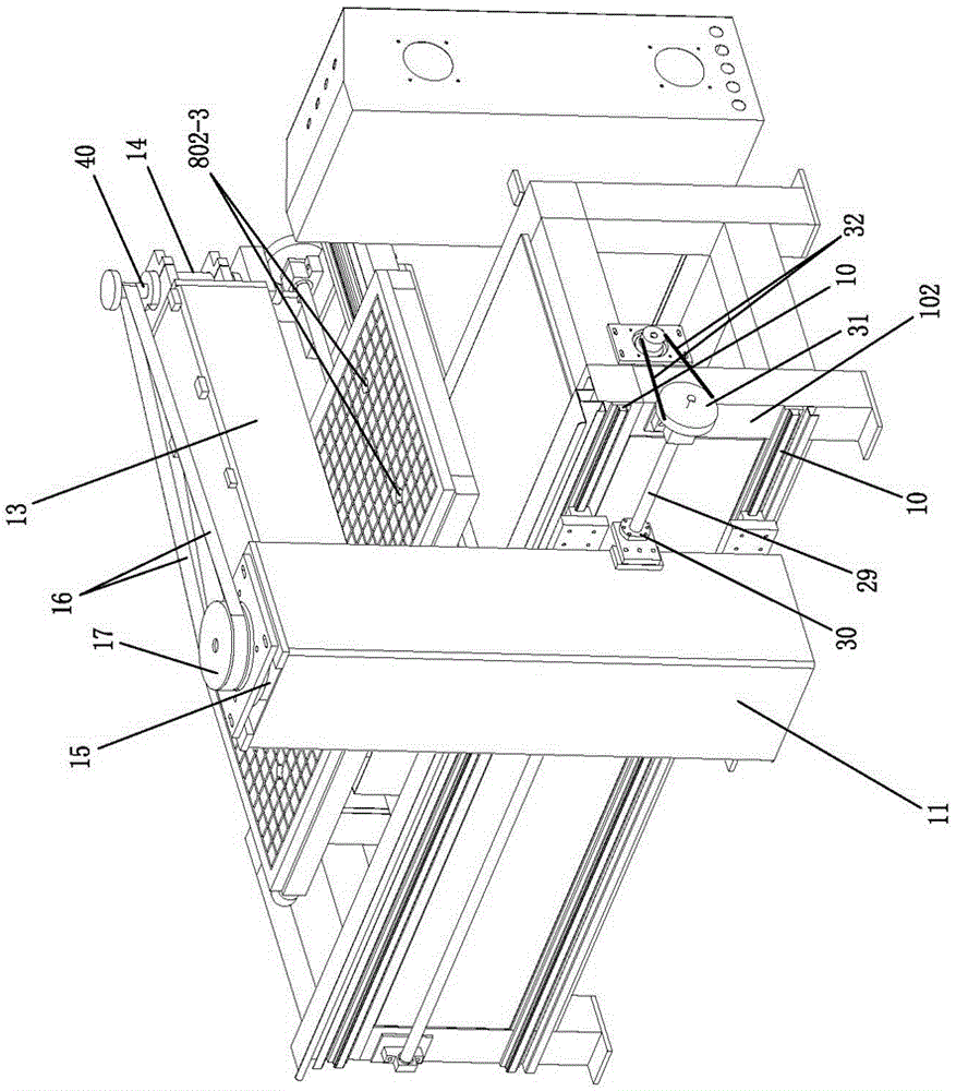 Full-automatic woodworking numerical control engraving and milling machine