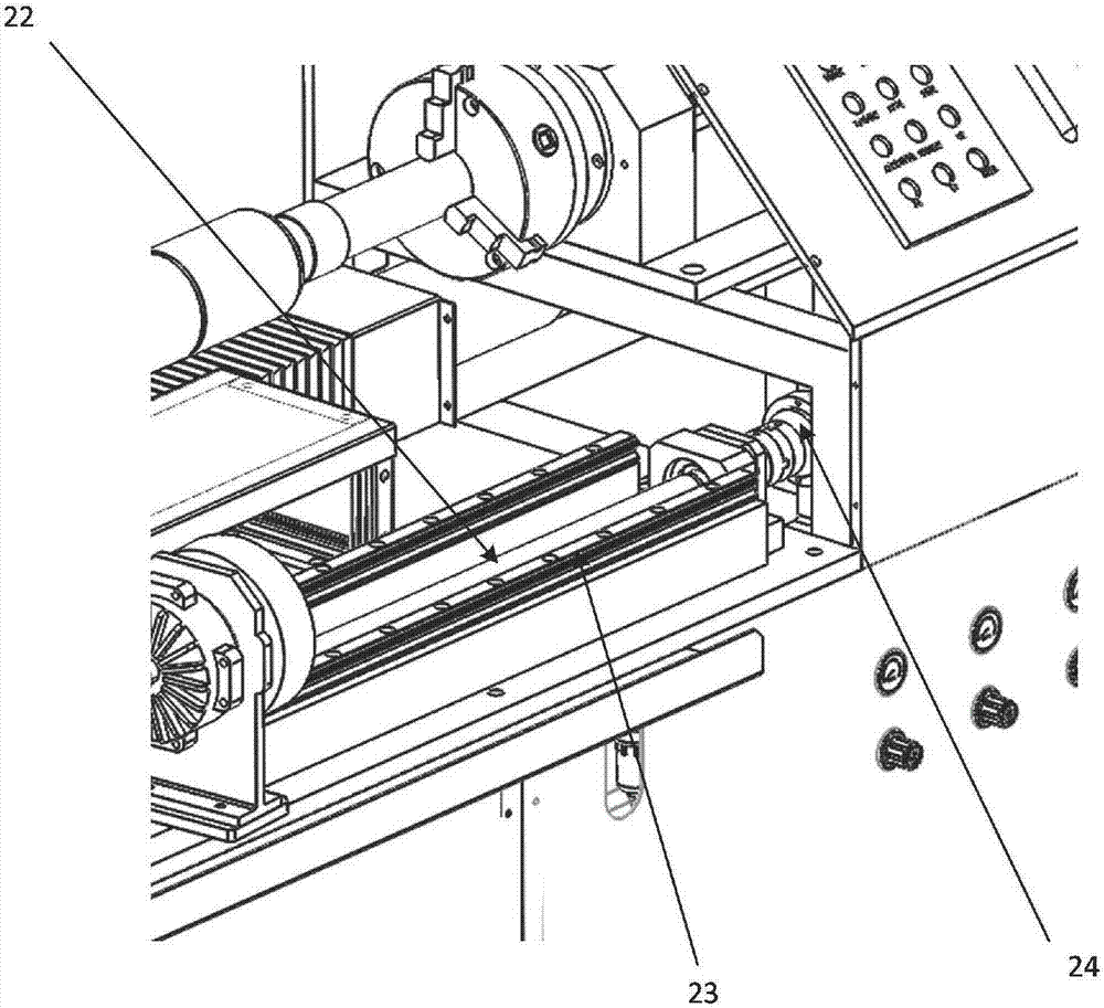 Automatic side face winding and coating device of large slenderness ratio propellant