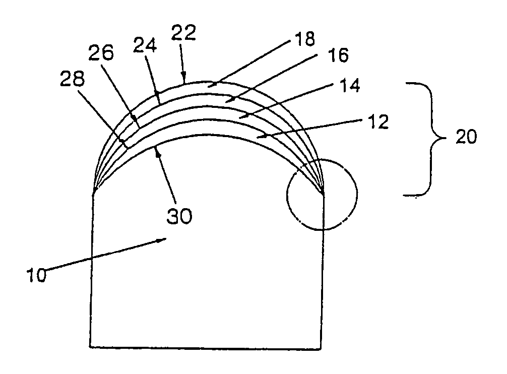 Composite abrasive compact