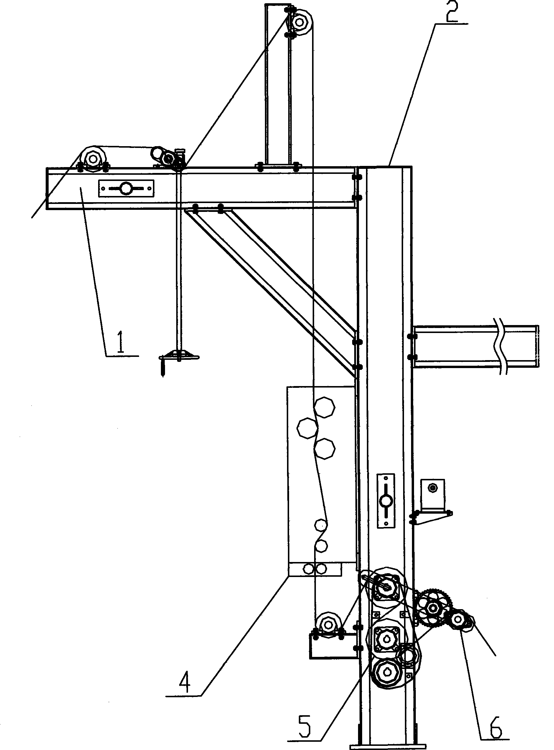 Scutching cloth singeing machine