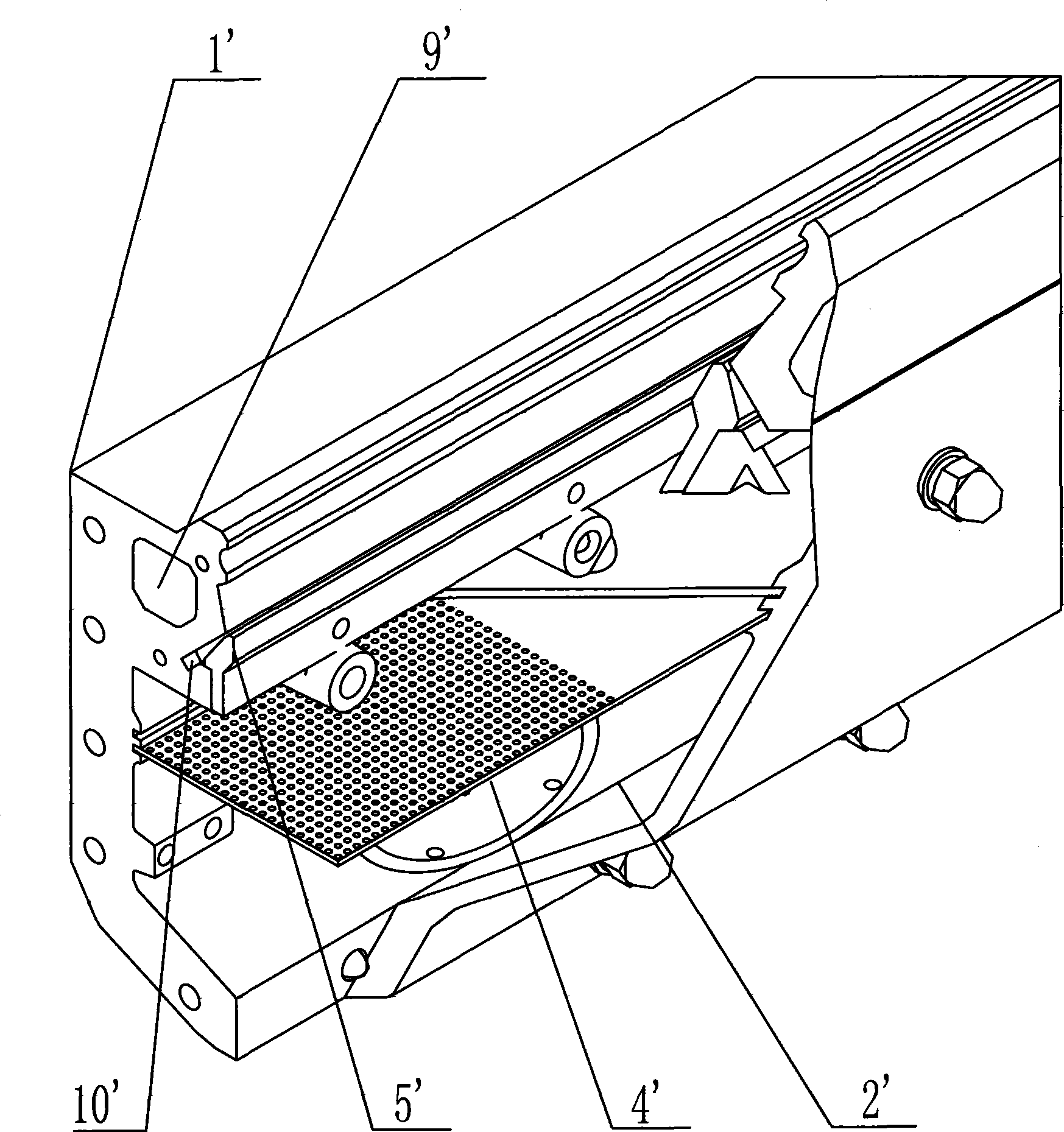 Scutching cloth singeing machine