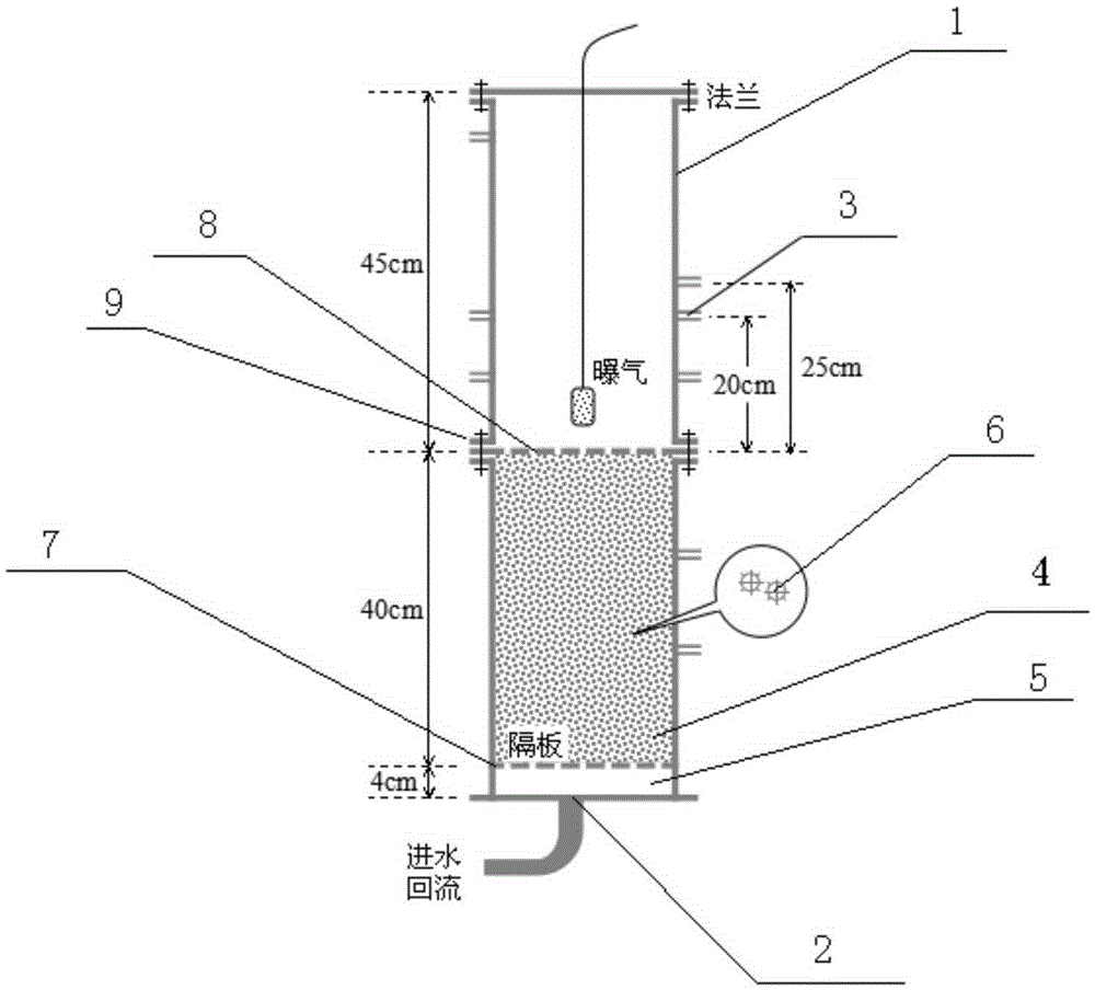 Reactor capable of quickly starting anaerobic ammonia oxidation coupling nitrosation reaction and quick-start method