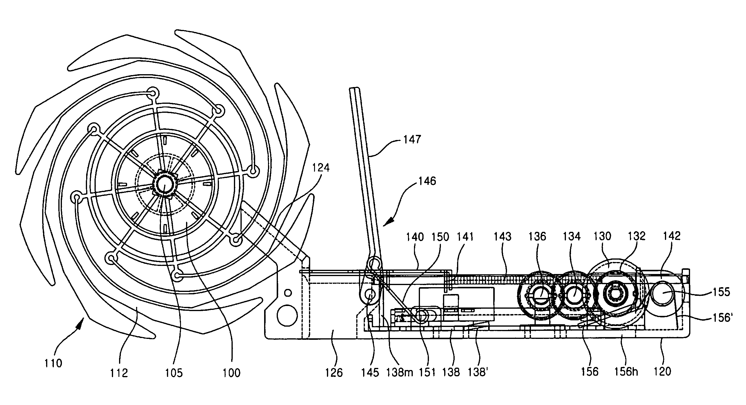 Stacking module of media dispenser and control method thereof