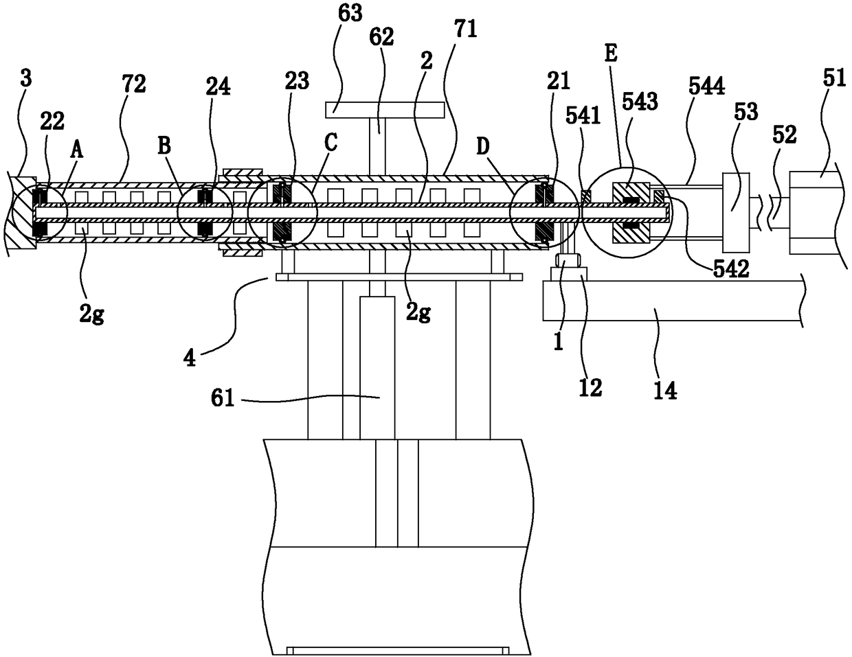 A closed leak detection device