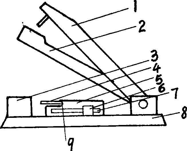 Binding machine with mark post