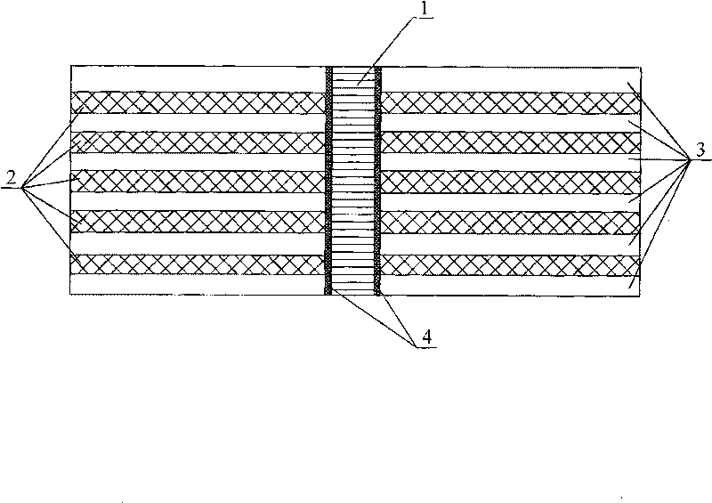 Reinforcement method for continuous filament reinforced metallic matrix composite