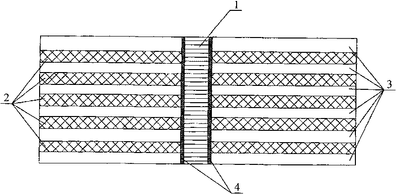 Reinforcement method for continuous filament reinforced metallic matrix composite