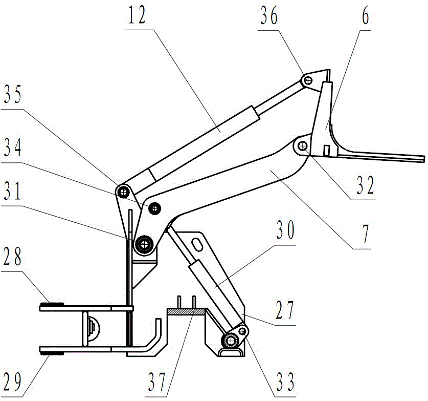 Underground coal mine narrow type operation vehicle