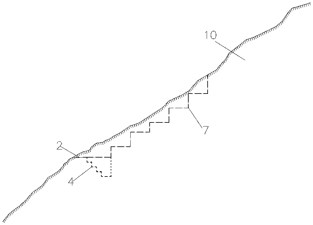 Anti-slide pile supporting structure for anchor bolt foundation of highway hard-rock steep slope embankment