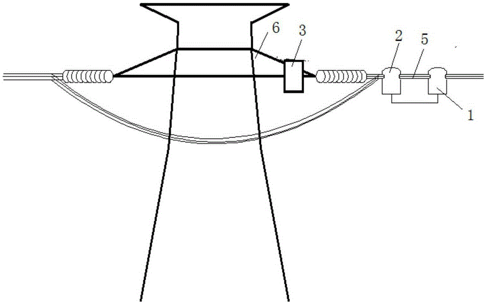 Resonant wireless power supply system for high-voltage power transmission line