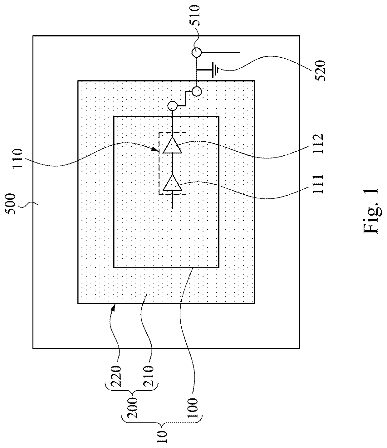 Integrated circuit package element and load board thereof