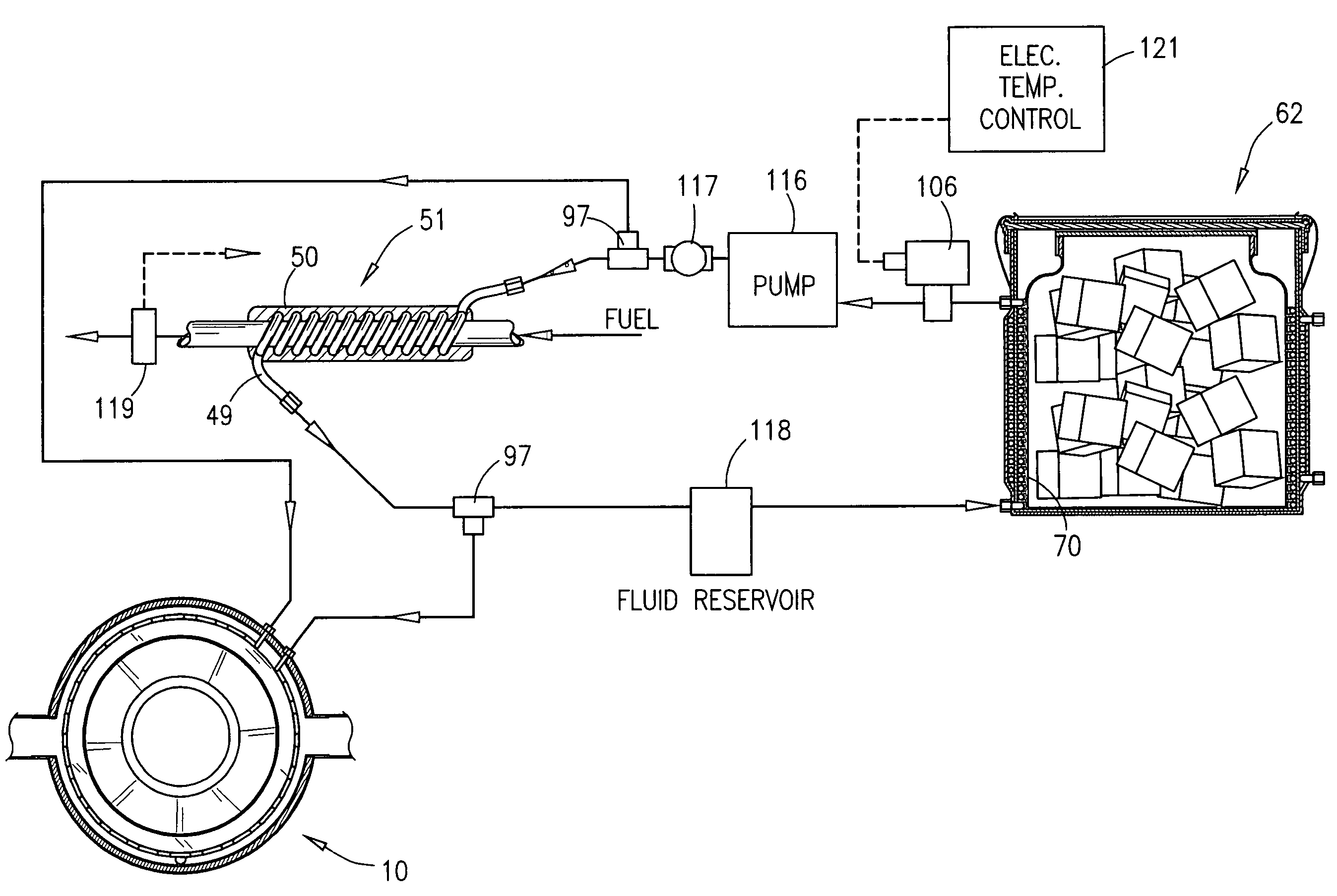 Engine air intake and fuel chilling system and method