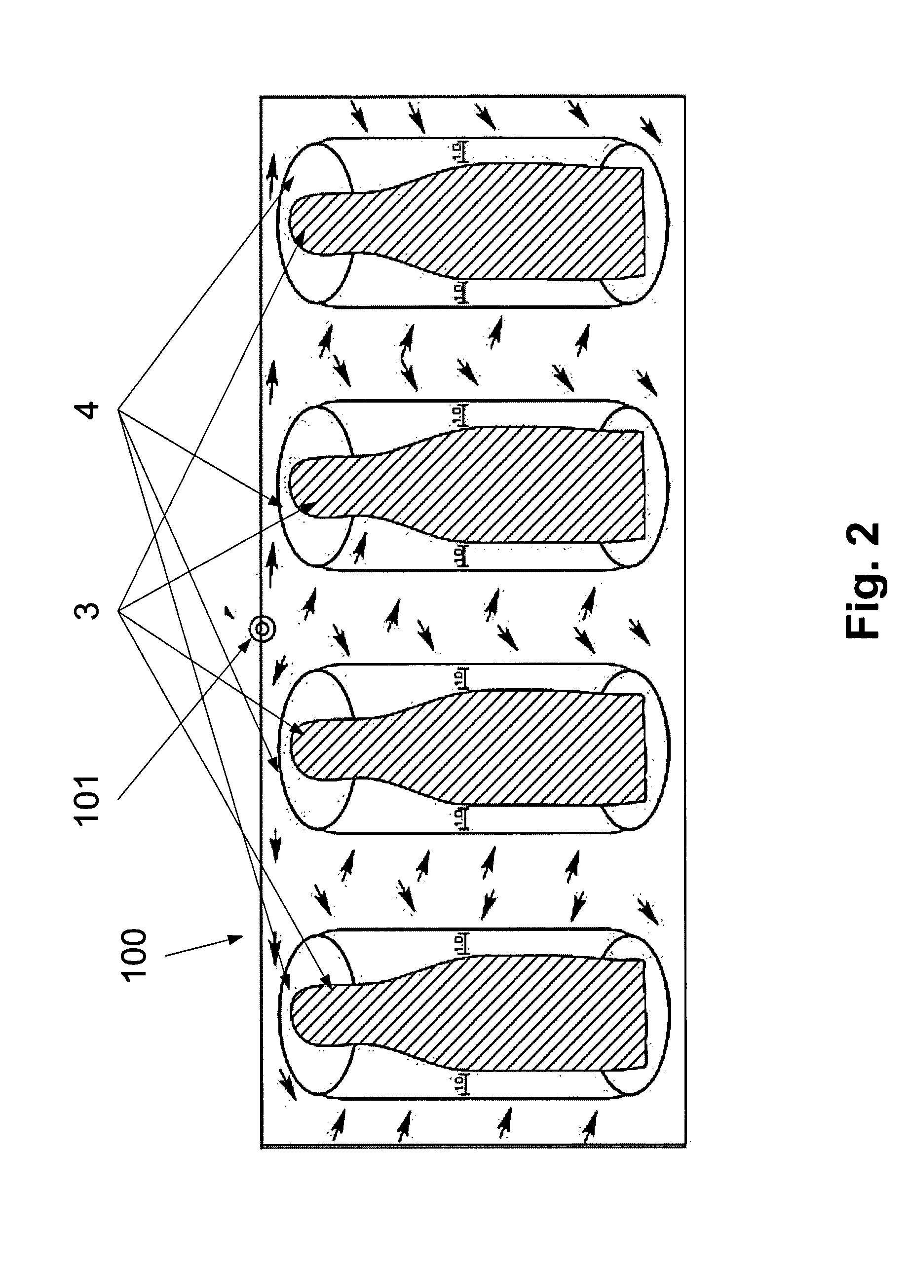 Inflatable apparatus for packaging bottles