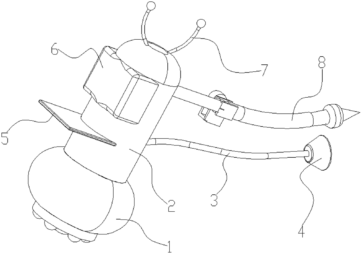 Liquid nitrogen skin treatment robot based on remote control