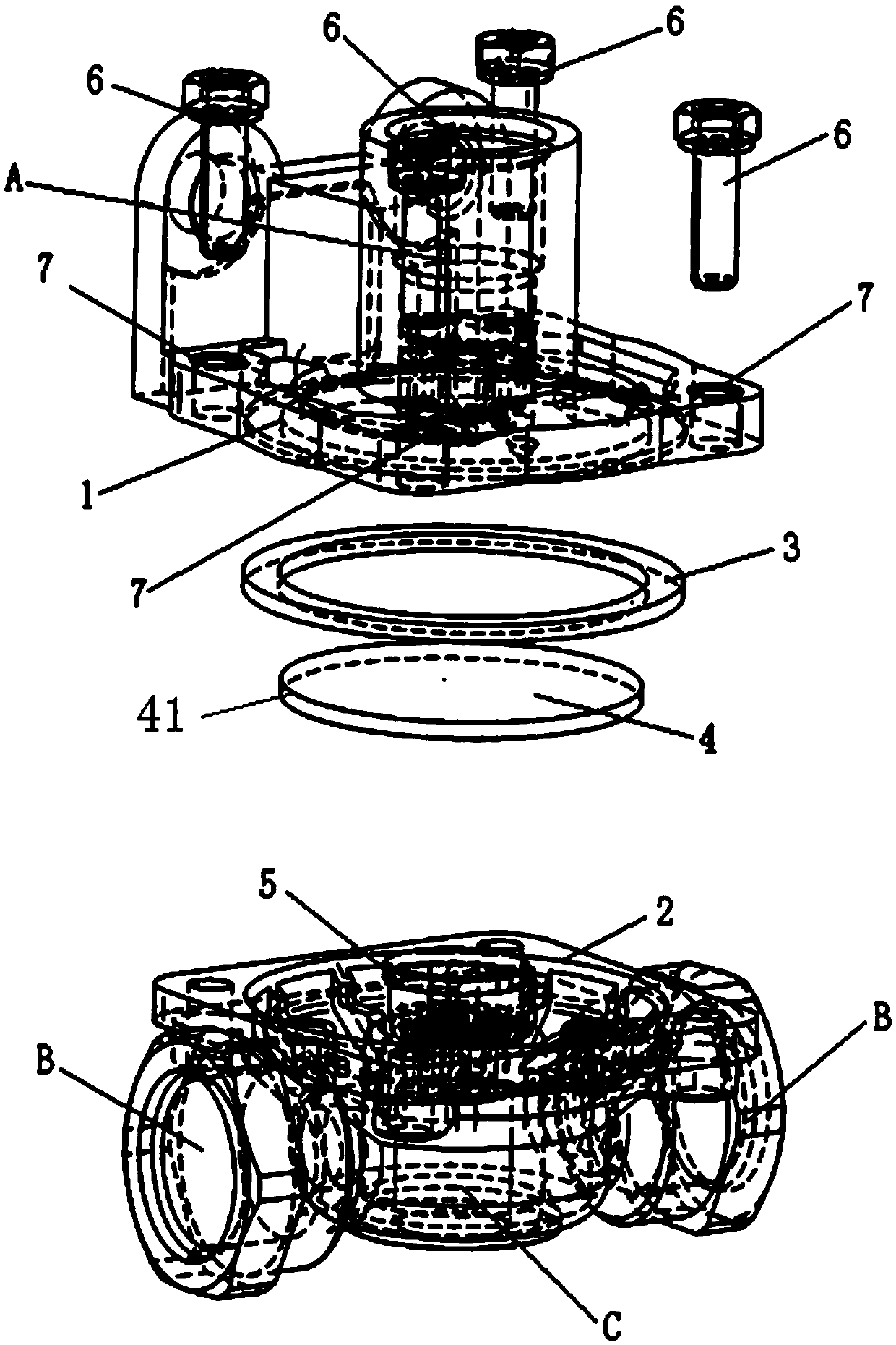 Quick-release valve housing and quick-release valve for braking