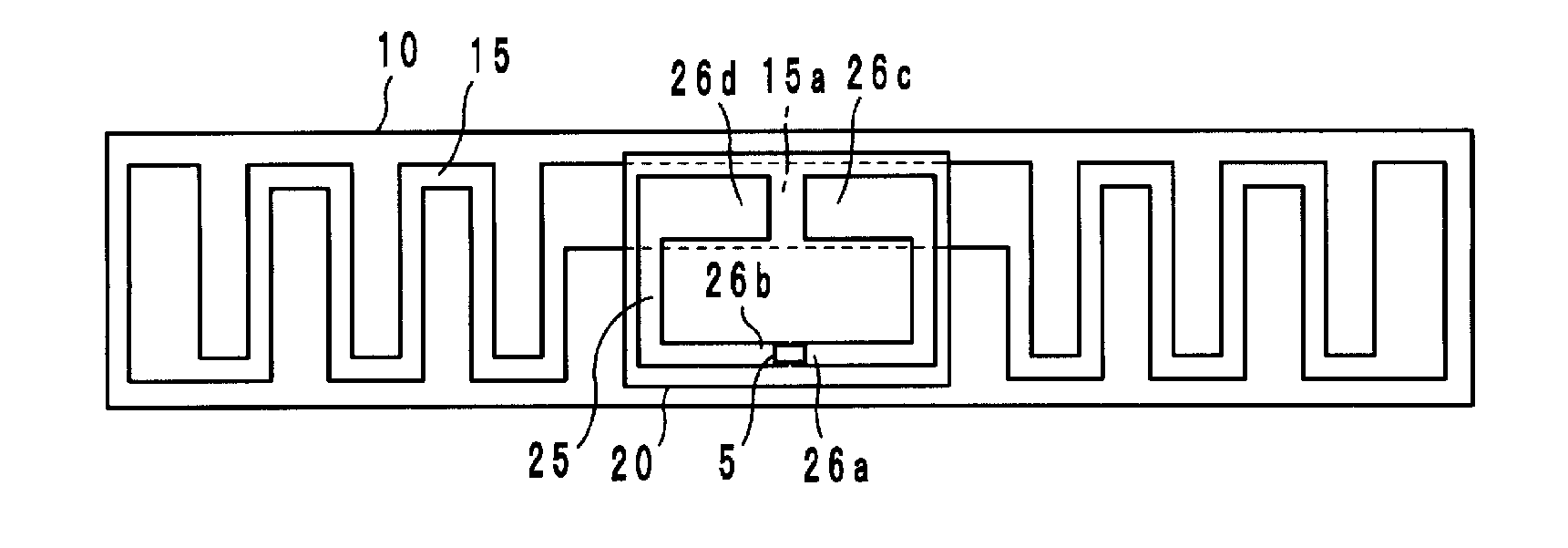 Wireless IC device component and wireless IC device