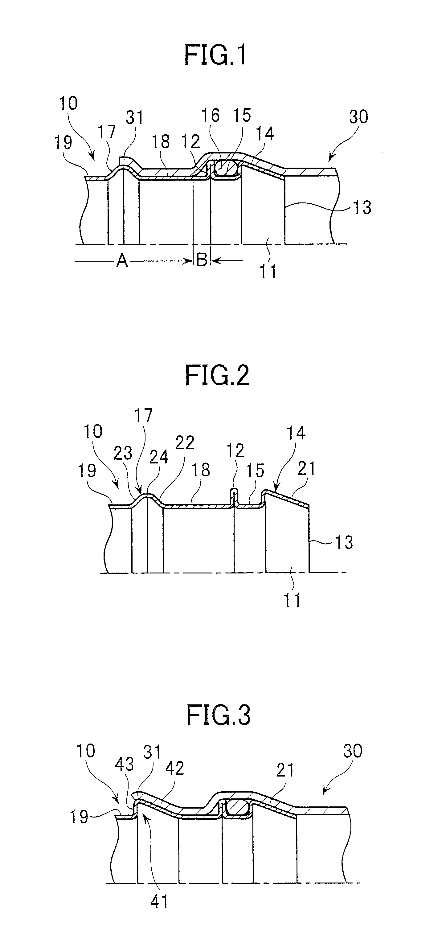 Connection-structure of a flexible tube