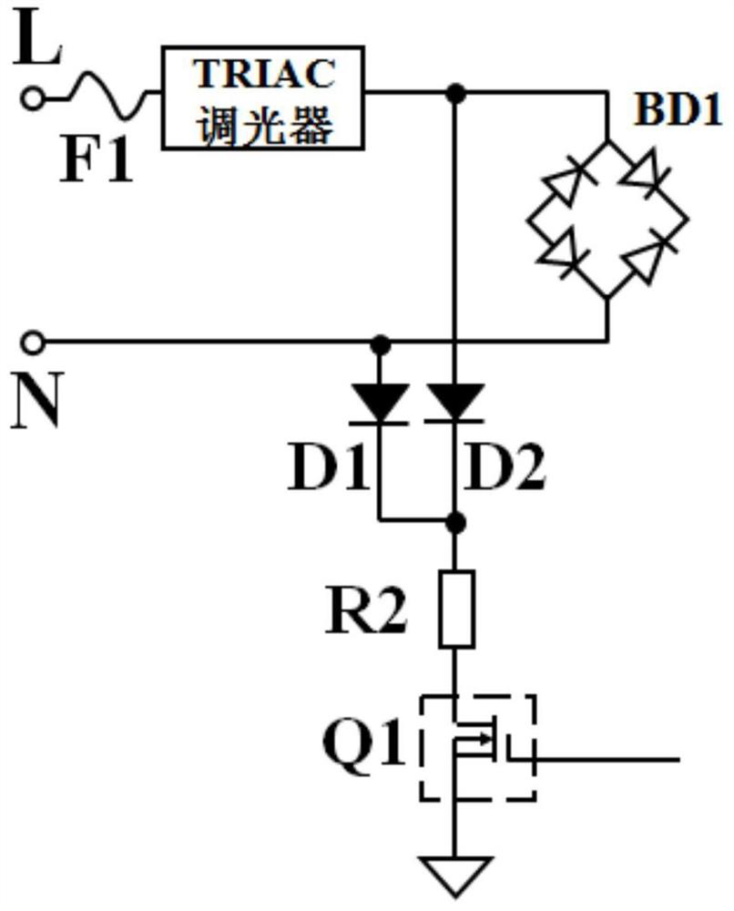 Visual perception self-adaptive LED dimming compatible method