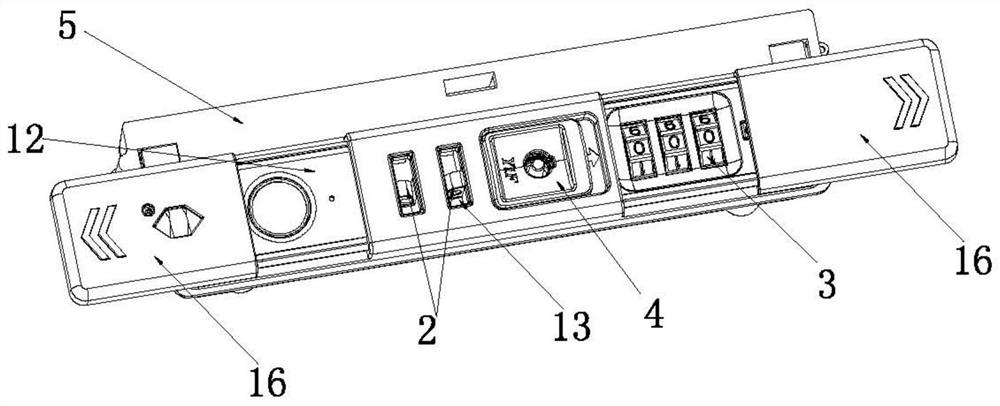 Zipper coded lock