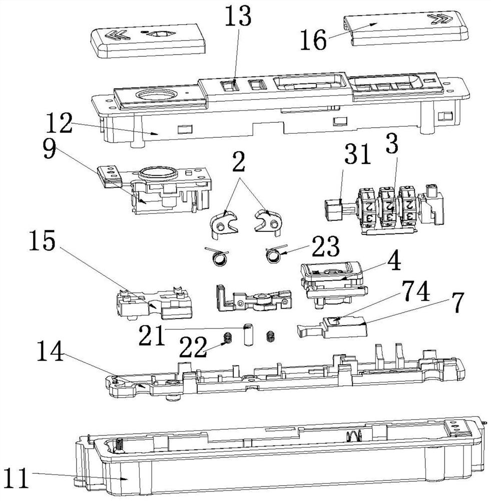 Zipper coded lock