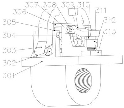 Automatic butt joint device for ventilation pipelines