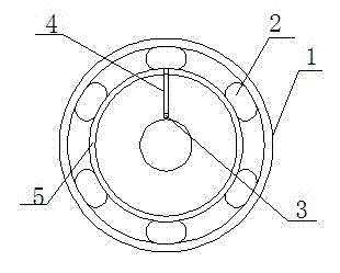 Oil filler point bearing