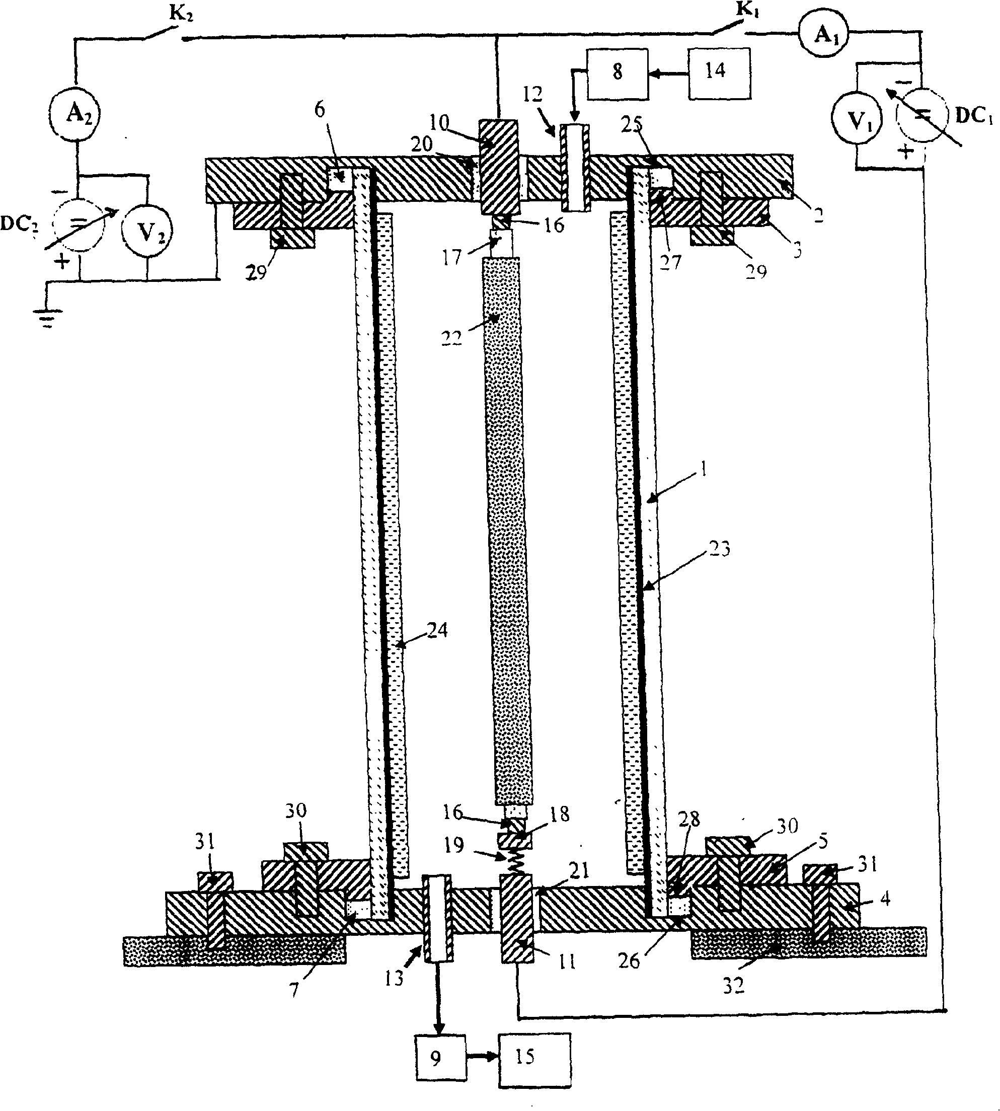 Linear nano carbon tube composite-field emission source and method for preparing same and dedicated device therefor