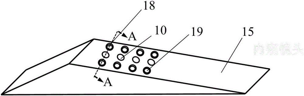 Attached unsteady cavitation flow internal shock wave structure capturing apparatus and capturing method