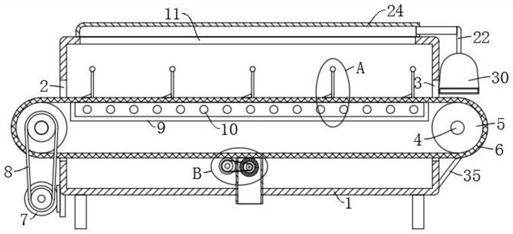 Cosmetic production raw material drying device