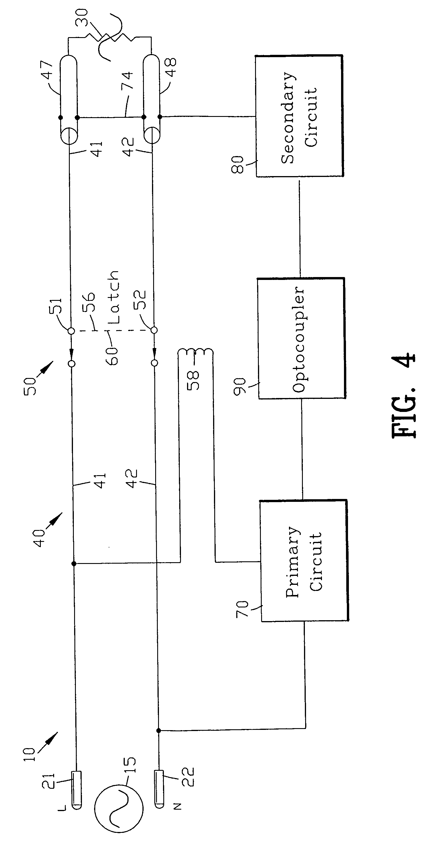 Leakage current detection and interruption circuit