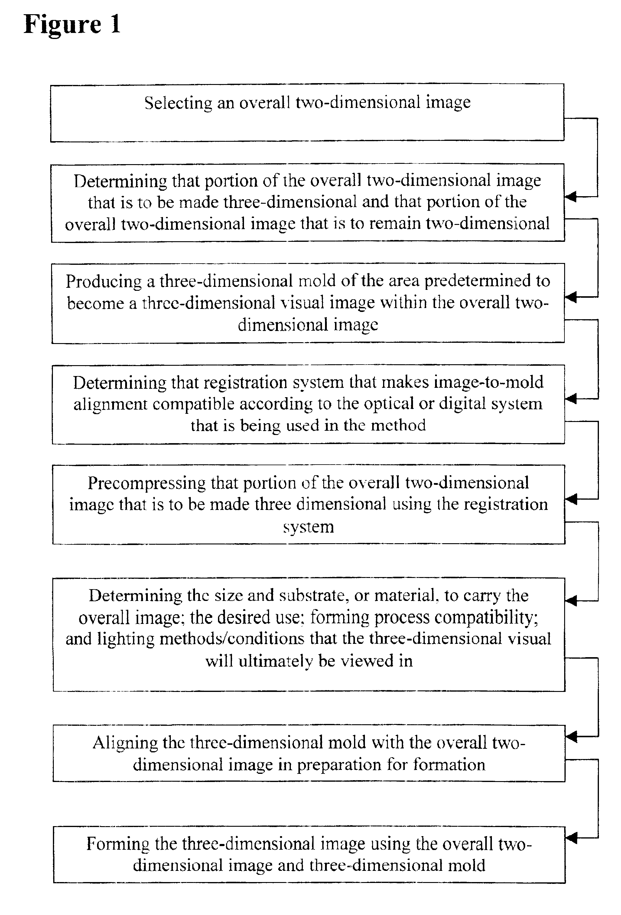 Method for producing quasi-three dimensional images