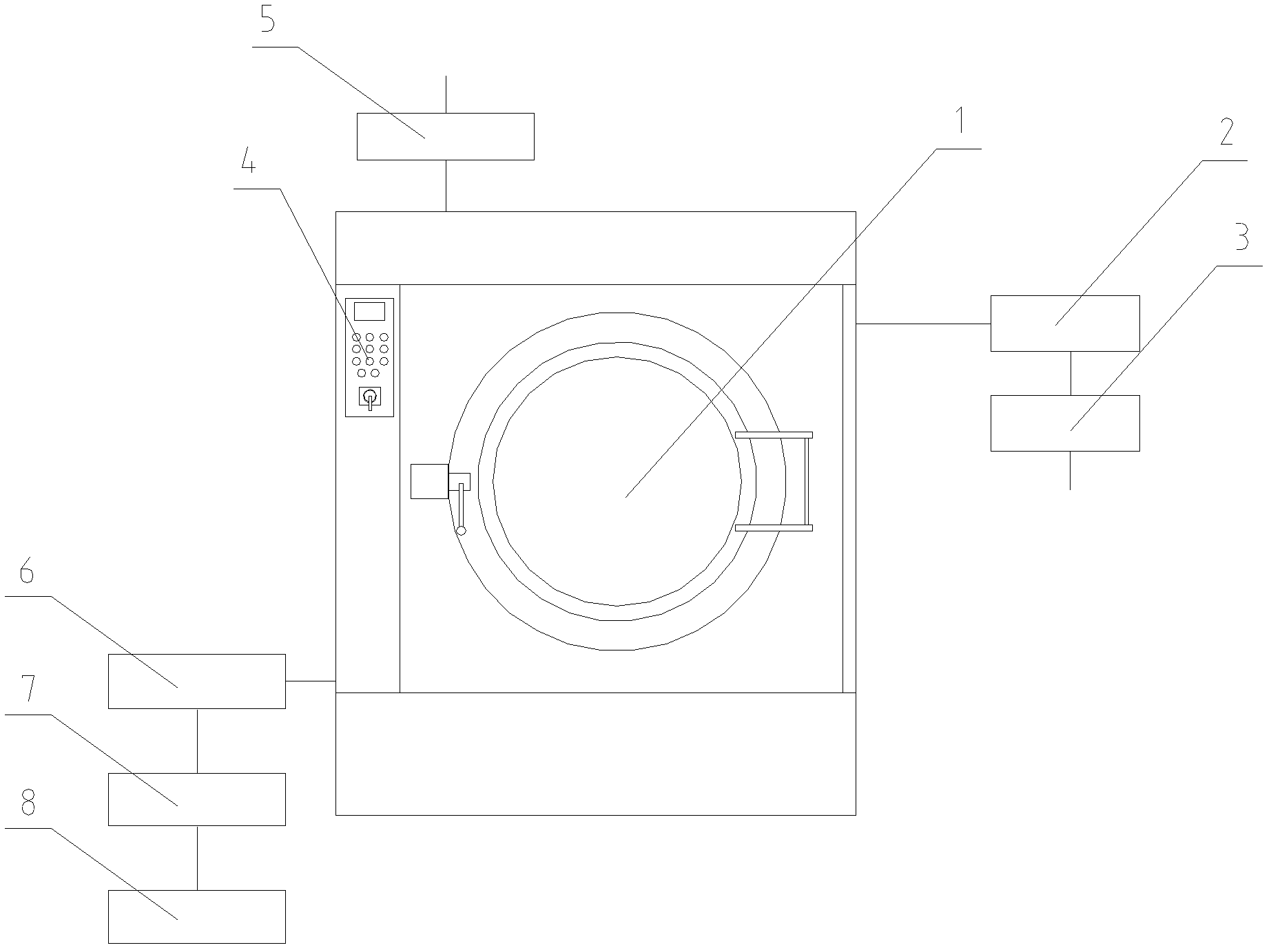 Method and device for cloth washing fading treatment by ozone gas