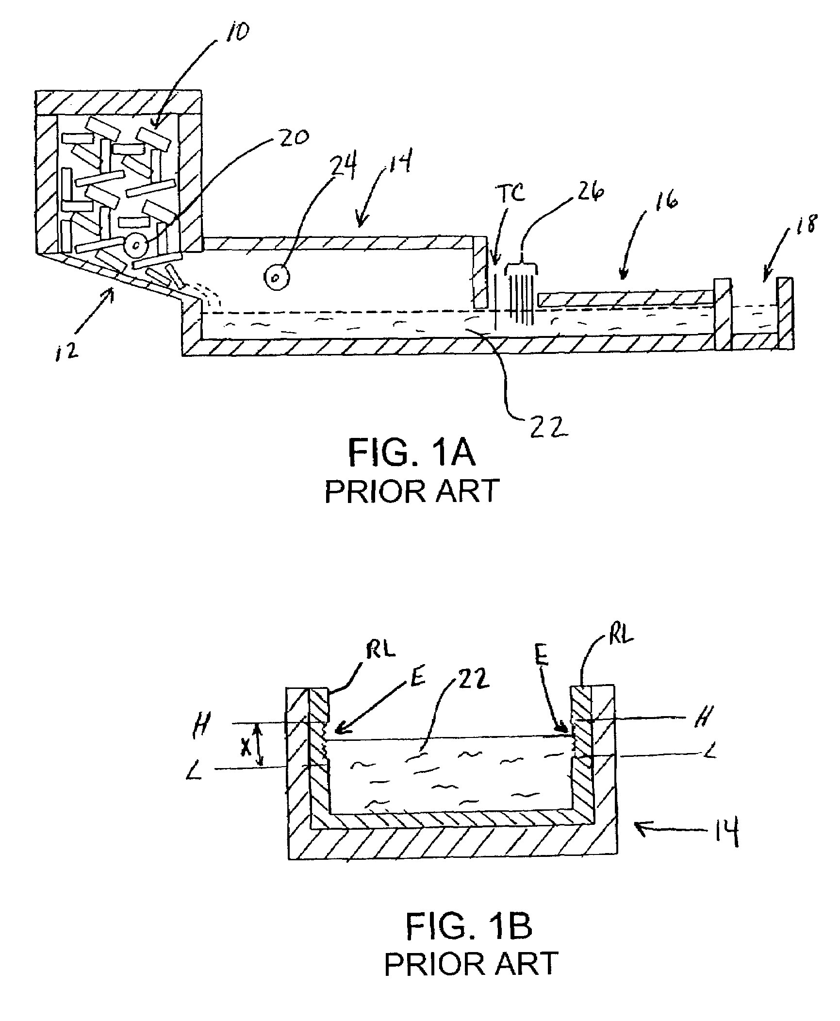 Molten metal level burner output control for aluminum melt furnace