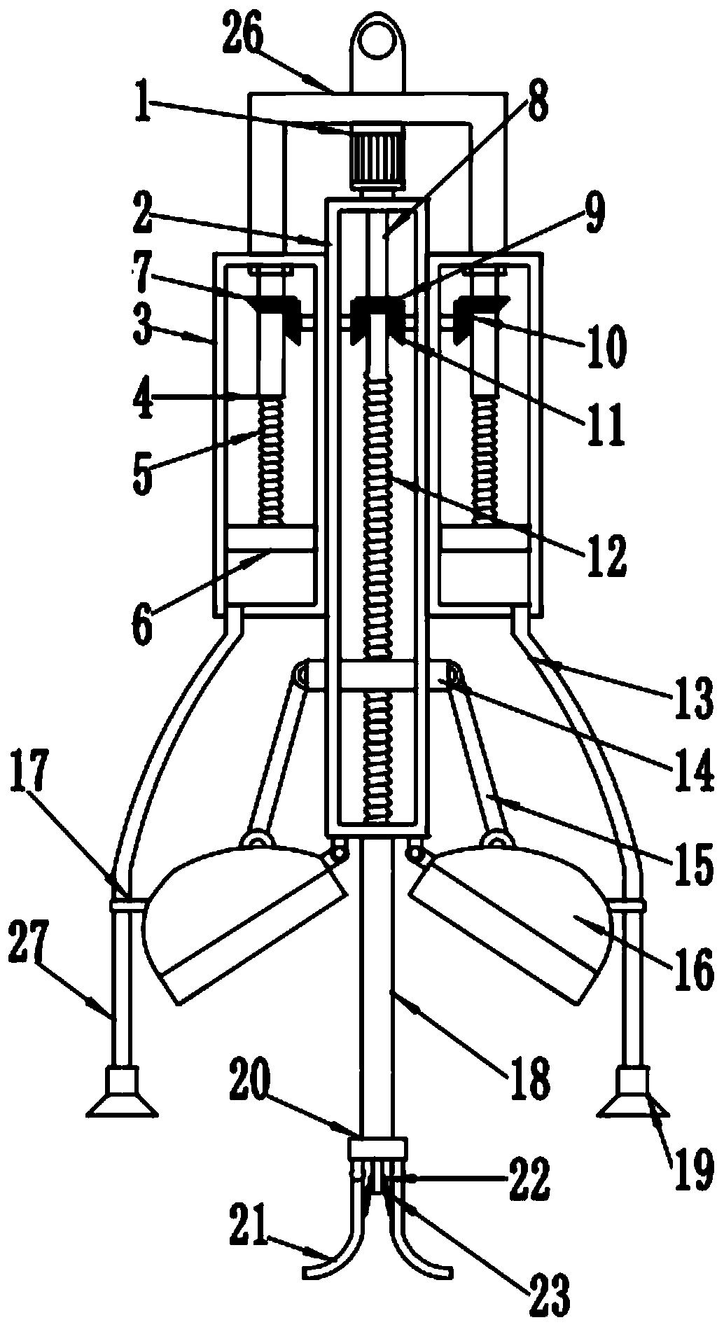 A manhole cleaning device