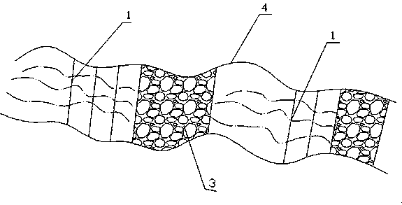 Progressive zero-power reaeration system for river channels