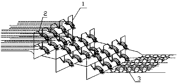 Progressive zero-power reaeration system for river channels