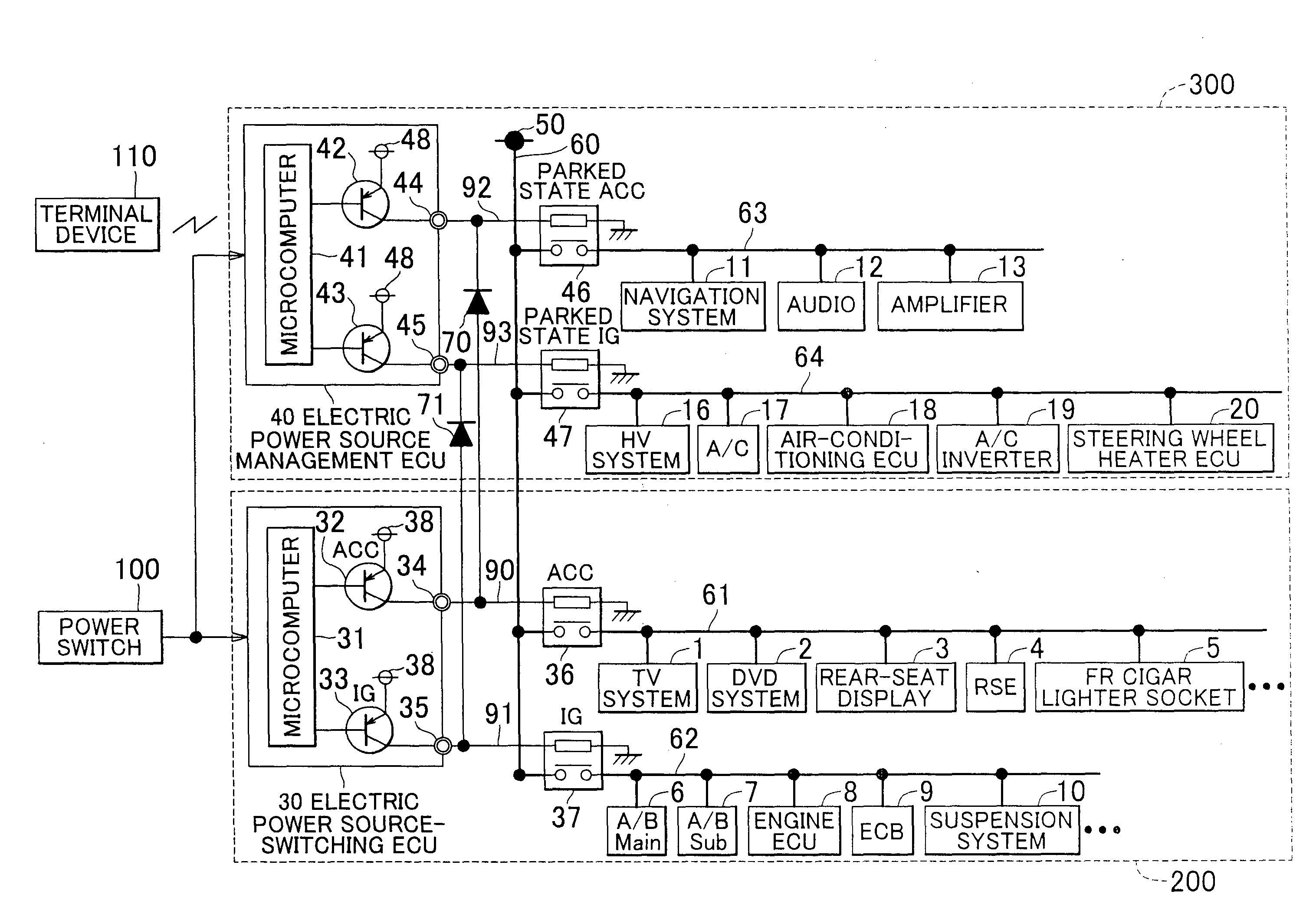 Vehicular Electric Power Source Controller