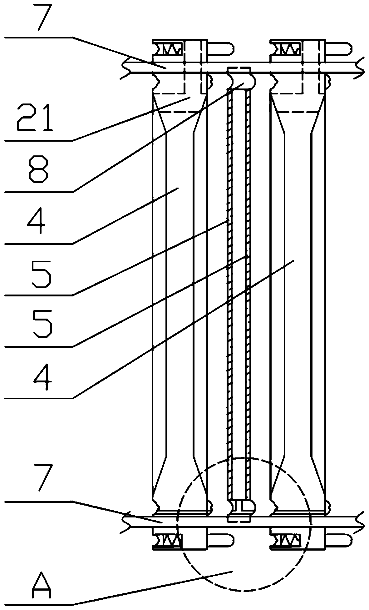 Preparation method of ganciclovir powder injection and filter press used by same