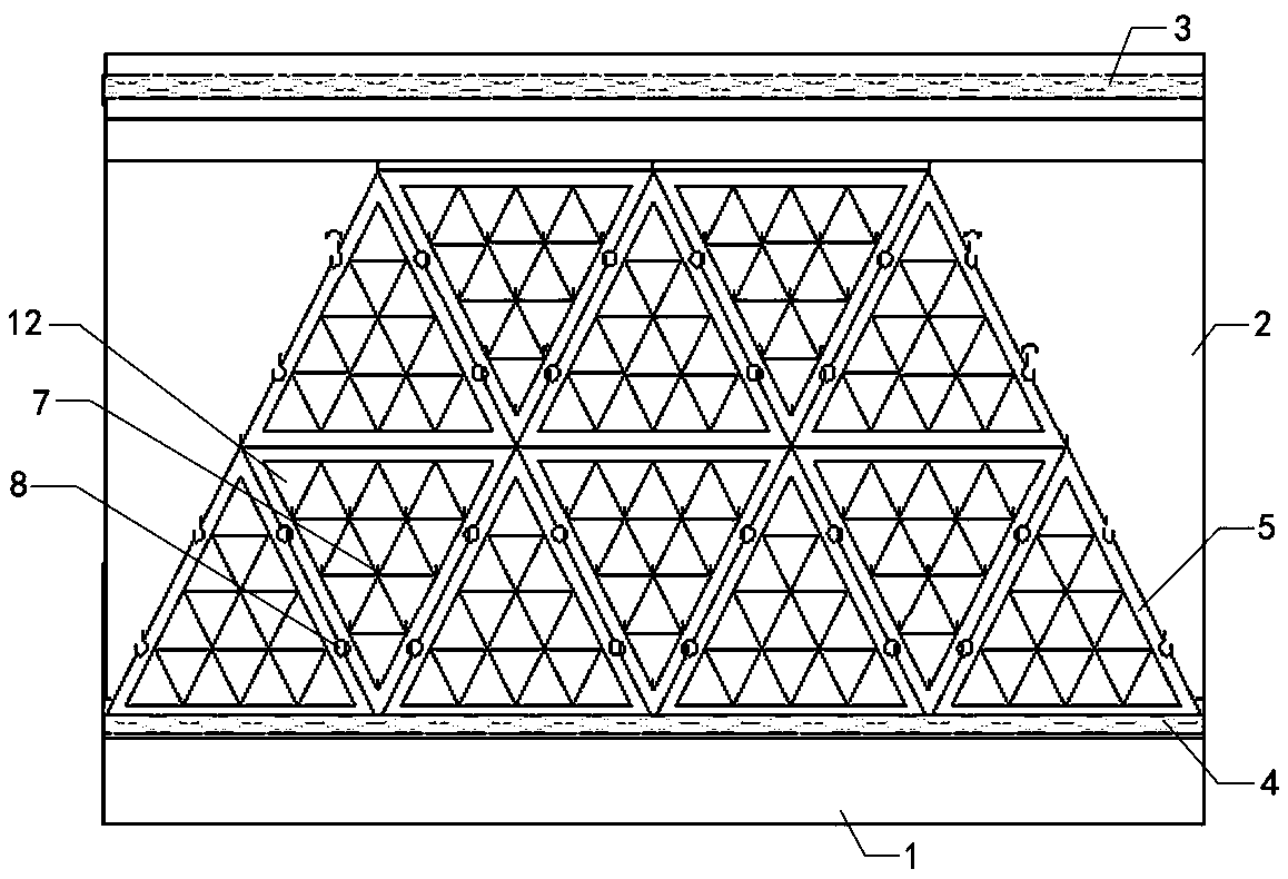 Vegetation type ecological concrete slope protection and construction method thereof